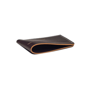 Minimalist card case, Brown vachetta leather