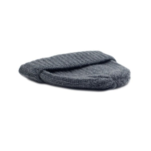 Peltro grey classic ribbed fisherman merino wool hat (restock)