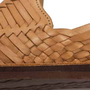 Chamula "Cancun" huarache in natural color leather