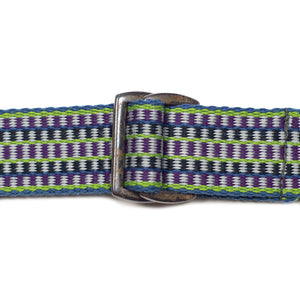 Irish fisherman's "crios" belt in "Meabh" purple, green, and blue