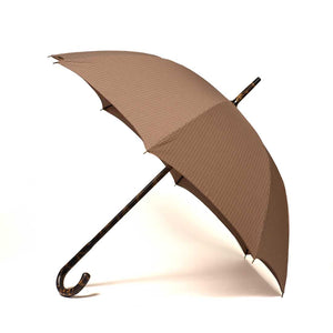 Solid stick umbrella, tiger hickory wood, mini-gunclub canopy