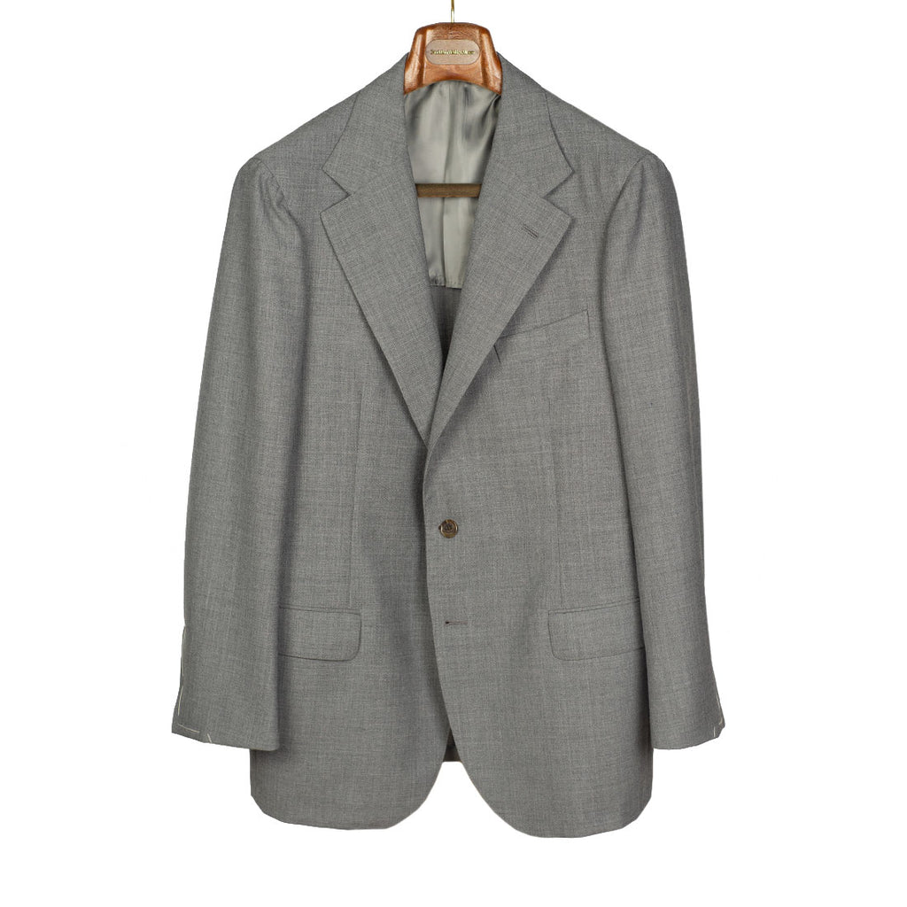 No Man Walks Alone x Sartoria Carrara Grey suit in Minnis Fresco wool 9 ...