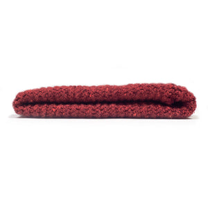 Bacca chili red wool and cashmere donegal ribbed fisherman hat (restock)