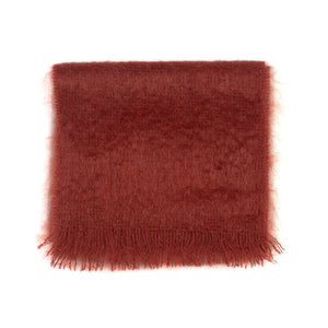 AAtari shaggy brushed mohair/wool scarf, Orange