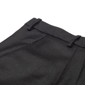 ARC Trousers in charcoal glenplaid suiting wool