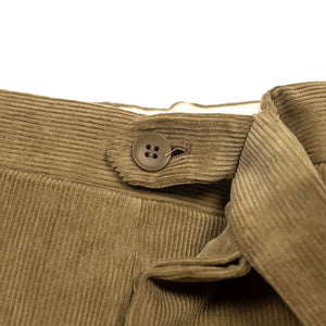 Beige medium-wale corduroy cotton trousers (restock)