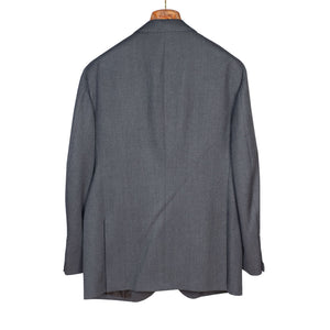 x Sartoria Carrara: Grey suit in Dugdale cavalry twill wool 14/15oz