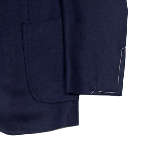 x Sartoria Carrara: Navy sport coat in Abraham Moon lambswool twill 12/13oz