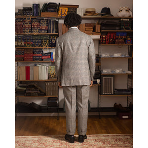 x Sartoria Carrara: Prince-of-Wales flannel suit in Abraham Moon merino cashmere 11oz