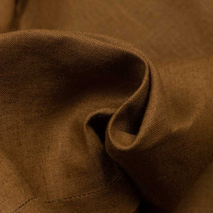 x Sartoria Carrara: Tobacco linen suit in Dugdale 9oz Irish linen