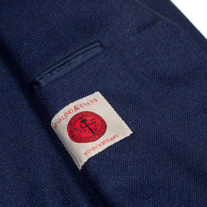 x Sartoria Carrara: Sport coat in mixed navy Marling & Evans 10oz wool and linen hopsack