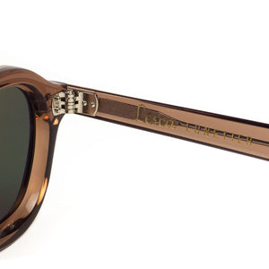 "Largo" sunglasses in translucent "Root Beer" color