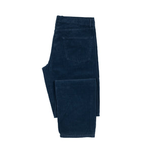 AAcero 5-pocket trousers in navy fine wale corduroy