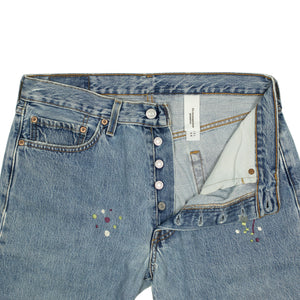 Levi's Men's 501 Original Cut-Off Crop Jean - Iconic Straight Fit With Button Fly