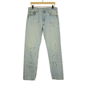 Levis paint splatter on sale jeans