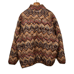 Pullover jacket in Arabesque print quilted polyester