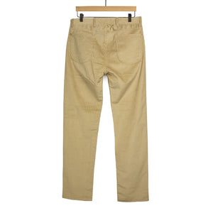 Five pocket pants in wheat Italian cotton corduroy