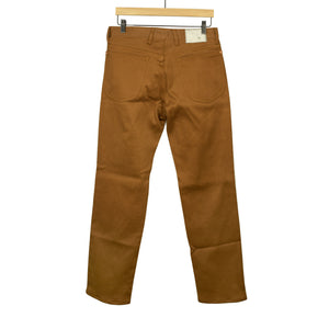 Five pocket pants in Bay Brown Japanese bedford cord (restock)