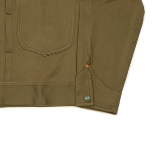 Ranch jacket in faded olive Japanese bedford cord