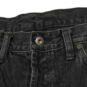 CS-222xs Classic Straight stonewashed double black selvedge jeans