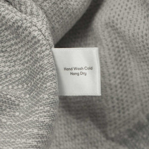 Shop jacket in ash grey cotton zig-zag jacquard