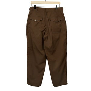 Bush trousers in brown poly corduroy
