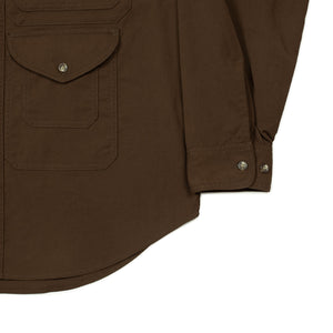 Adventure shirt in brown poly corduroy