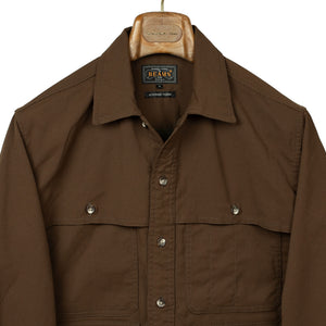Adventure shirt in brown poly corduroy