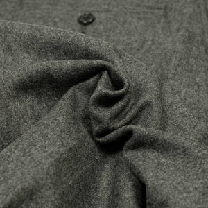 Two pleat trousers in grey flannel wool