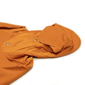 Mountain parka in orange cotton nylon