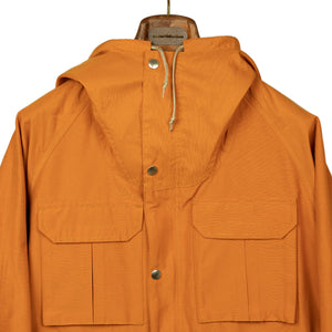Mountain parka in orange cotton nylon