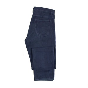 5-pocket trousers in hand-dyed indigo cotton sashiko