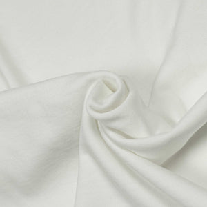 Soft cotton crewneck pocket tee in off-white
