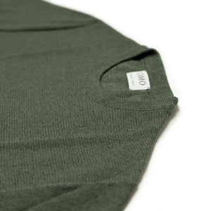 CAMO Feystongal knit tee in military green cotton – No Man Walks Alone
