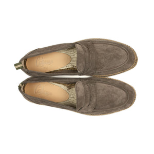 Nacho penny-loafer style espadrilles in taupe suede