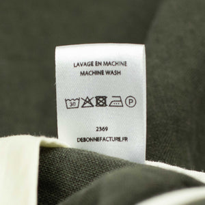 Drawstring easy shorts in Arabica washed Belgian linen