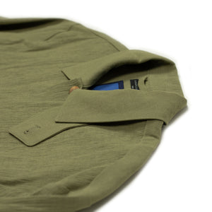 CPO shirt in light olive Italian linen and rayon