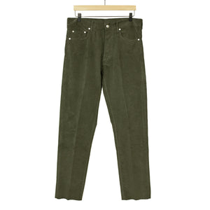 AAcero 5-pocket trousers in forest green fine wale cotton corduroy