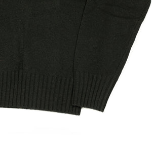 AAmintore turtleneck sweater in black fine gauge wool mix