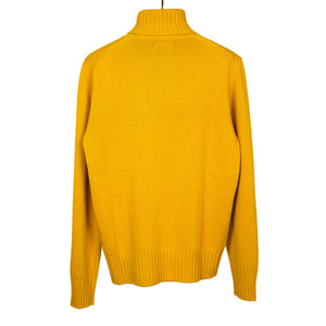 AAmintore fine gauge wool turtleneck sweater in goldenrod