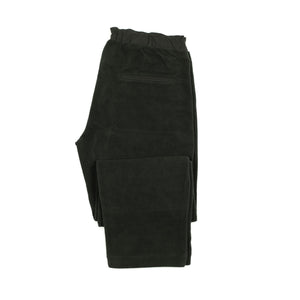 Drawstring trousers in black poly fleece