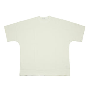 Kimono sleeve t-shirt in off-white cotton