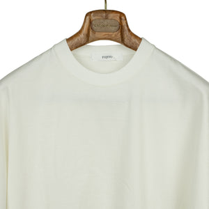 Kimono sleeve t-shirt in off-white cotton
