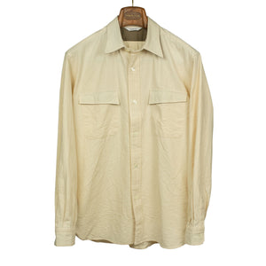 Hike shirt in washed natural cotton oxford