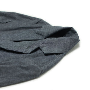 x N.O.UN single-breasted jacket in indigo blue chambray (separates)