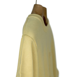 Collab exclusive short sleeve pocket knit t-shirt in lemon cream