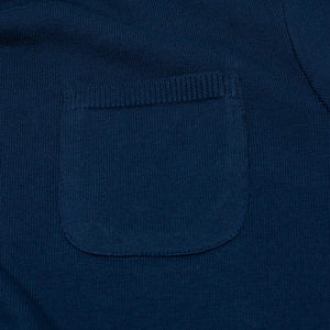 Collab exclusive short sleeve pocket knit t-shirt in inky navy