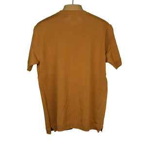 Collab exclusive short sleeve pocket knit t-shirt in caramel brown