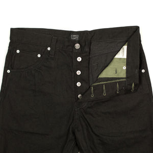 Slouchy Tapered Jean GD112 in one-wash "total black" denim (restock)