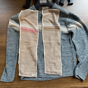 [SS22 Pre order] "Horizon" linen rolled edge tunic sweater deposit